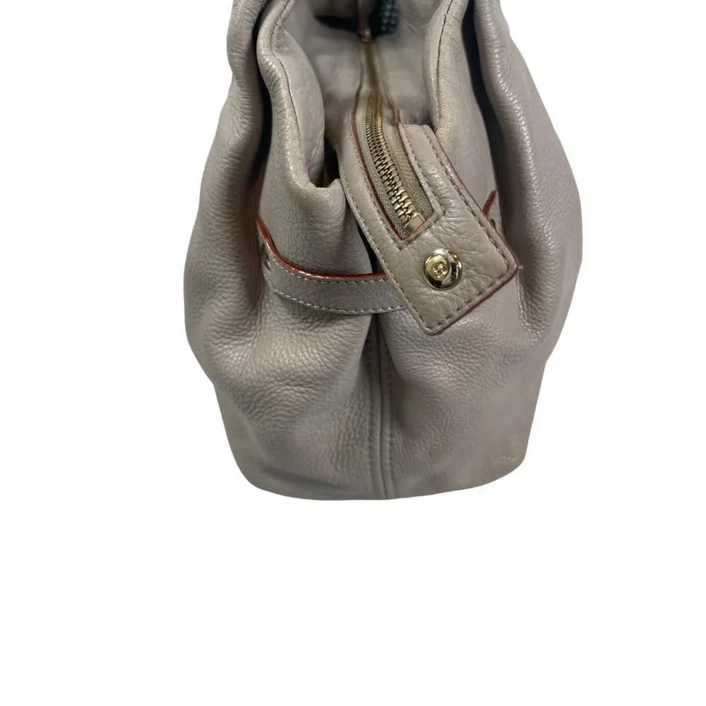 Kate Spade Berkshire Road Stevie Satchel Gray Pebble Leather Shoulder Bag - Picture 4 of 12